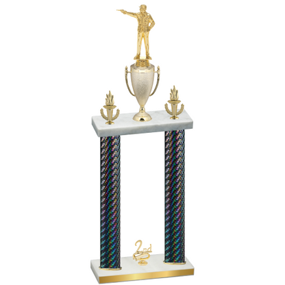 Double Black Carbon Fiber Second Place Shooter Trophy