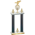 Double Black Carbon Fiber Victory Fishing Trophy