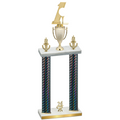 Double Black Carbon Fiber Year Golf Trophy