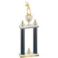 Double Black Carbon Fiber Victory Softball Trophy