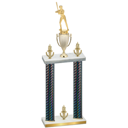 Double Black Carbon Fiber Victory Softball Trophy
