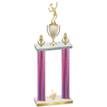 Double Pink Carbon Fiber First Place Tennis Trophy
