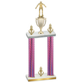 Double Pink Carbon Fiber Victory Wrestling Trophy