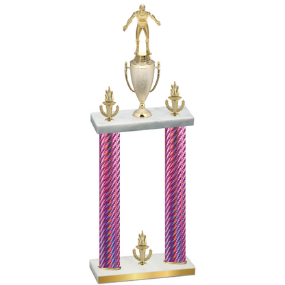 Double Pink Carbon Fiber Victory Wrestling Trophy