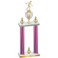 Double Pink Carbon Fiber Victory Bowling Trophy