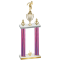 Double Pink Carbon Fiber First Place Tennis Trophy