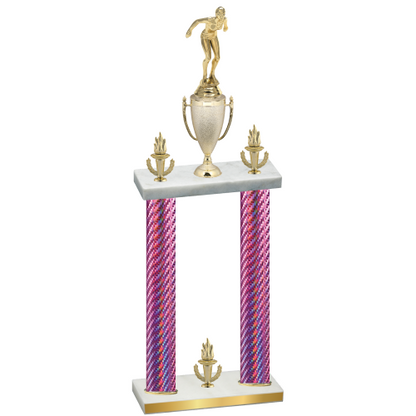 Double Pink Carbon Fiber Victory Tennis Trophy