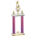 Double Pink Carbon Fiber First Place Hockey Trophy