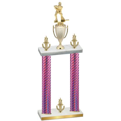 Double Pink Carbon Fiber Victory Hockey Trophy