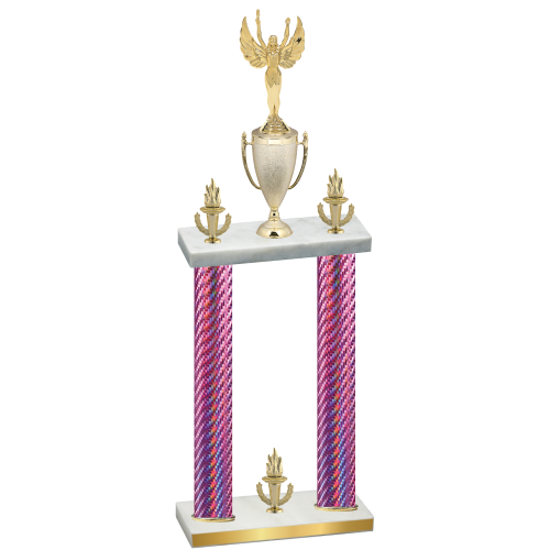 Double Pink Carbon Fiber Victory Victory Trophy