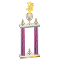 Double Pink Carbon Fiber Victory Pickleball Trophy