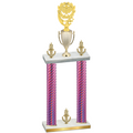 Double Pink Carbon Fiber Victory Pickleball Trophy