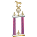 Double Pink Carbon Fiber Victory Horses Trophy