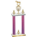 Double Pink Carbon Fiber Victory Horses Trophy
