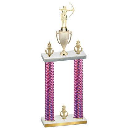 Double Pink Carbon Fiber Victory Archery Trophy