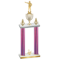 Double Pink Carbon Fiber Second Place Shooter Trophy