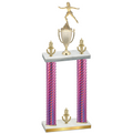 Double Pink Carbon Fiber Victory Skater Trophy