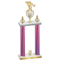 Double Pink Carbon Fiber Year Fishing Trophy