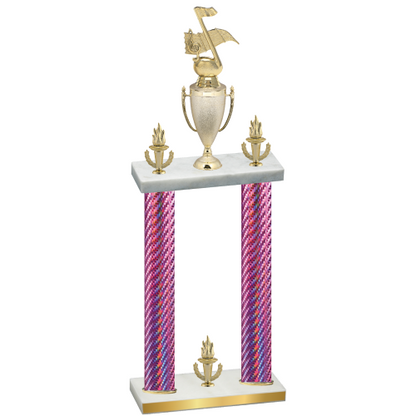 Double Pink Carbon Fiber Victory Music Trophy