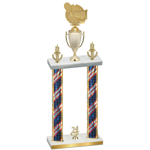 Double Flag USA Year Tennis Trophy