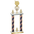 Double Flag USA Victory Bowling Trophy