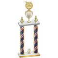 Double Flag USA Year Bowling Trophy