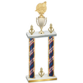 Double Flag USA Victory Swimming Trophy