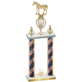 Double Flag USA Third Place Horses Trophy