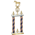 Double Flag USA Victory Horses Trophy