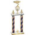 Double Flag USA First Place Cars Trophy