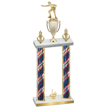 Double Flag USA First Place Shooter Trophy