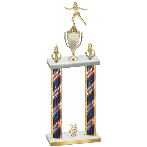 Double Flag USA Year Skater Trophy