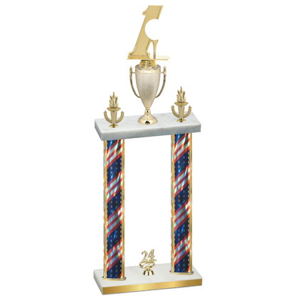 Double Flag USA Year Golf Trophy