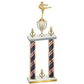 Double Flag USA Victory Karate Trophy