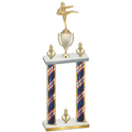 Double Flag USA Victory Karate Trophy