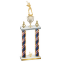 Double Flag USA Third Place Softball Trophy