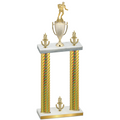 Double Gold Carbon Fiber Victory Rugby Trophy