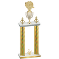Double Gold Carbon Fiber Second Place Running Trophy