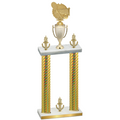 Double Gold Carbon Fiber Victory Tennis Trophy