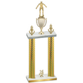 Double Gold Carbon Fiber Year Wrestling Trophy
