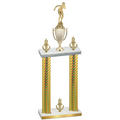 Double Gold Carbon Fiber Victory Tennis Trophy
