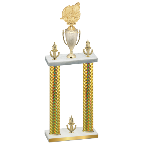 Double Gold Carbon Fiber Victory Swimming Trophy