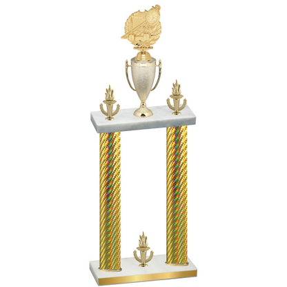 Double Gold Carbon Fiber Victory Swimming Trophy