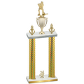 Double Gold Carbon Fiber Year Hockey Trophy