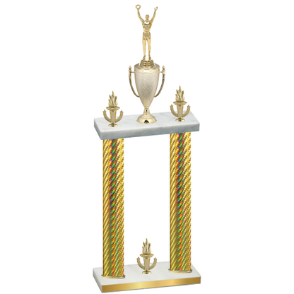 Double Gold Carbon Fiber Victory Victory Trophy