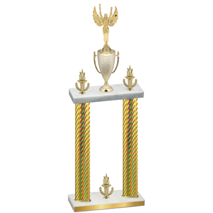 Double Gold Carbon Fiber Victory Victory Trophy