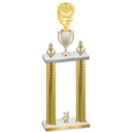 Double Gold Carbon Fiber Year Pickleball Trophy