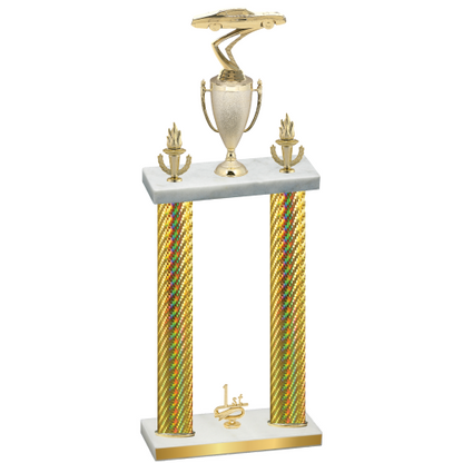 Double Gold Carbon Fiber First Place Cars Trophy