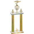 Double Gold Carbon Fiber Second Place Cars Trophy