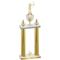 Double Gold Carbon Fiber Third Place Archery Trophy